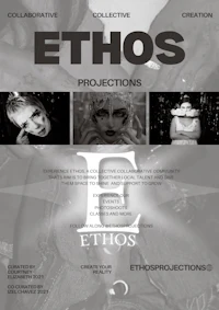 the flyer for ethos productions